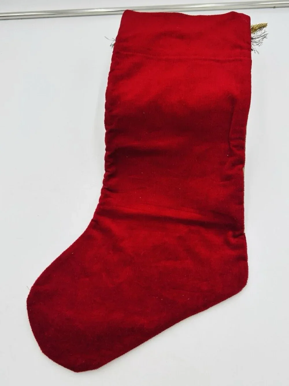 Corona Decor Co. Tapestry Christmas Stocking Artist #53 Santa Toys Vintage